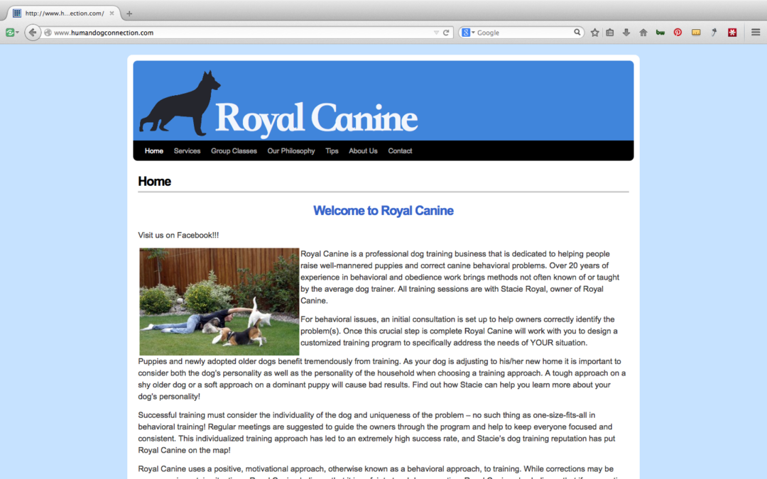 Royal Canine Before