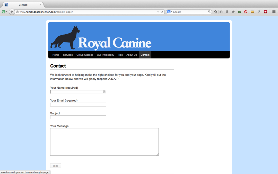 Royal Canine Before 7