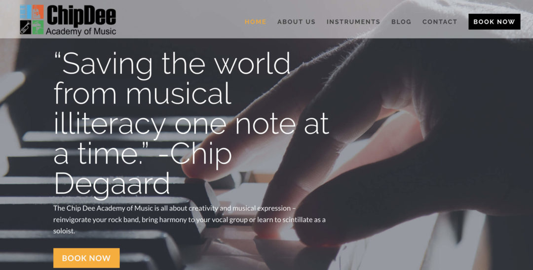 Chip Dee Academy of Music 2018 Redesign