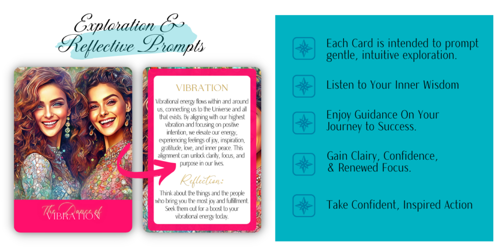 sample view of The Dance of Vibration Card from the card deck Creative Transformation - Trusting the Dance of Life.